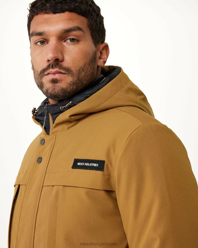 XV8H6601 férfiak Mexx csuklyás parka arany barna