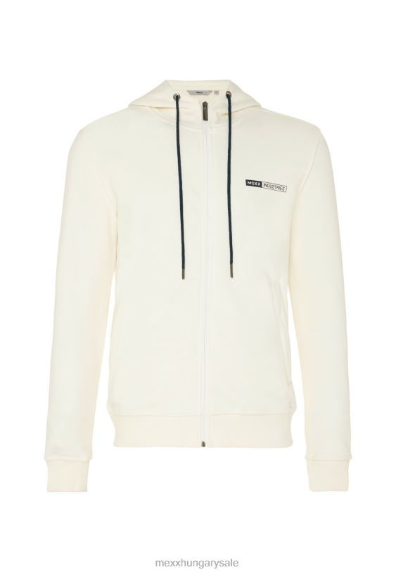 XV8H6603 férfiak Mexx kapucnis kardigán törtfehér bézs