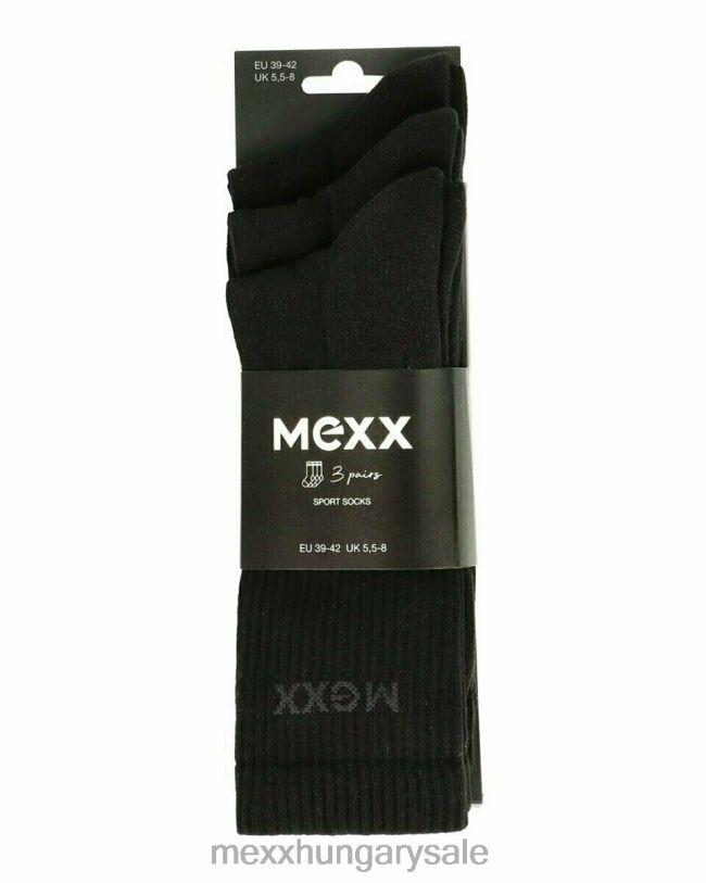 XV8H6609 férfiak Mexx fekete sportzokni schwarz
