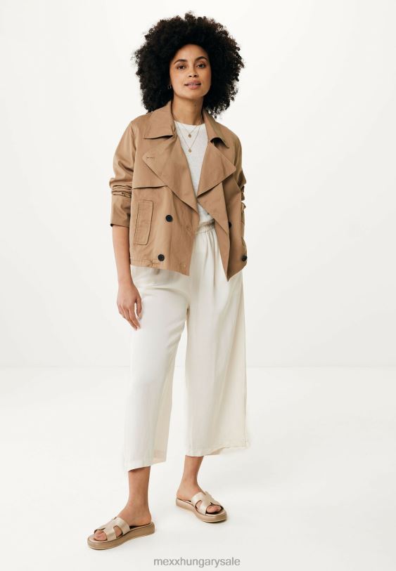 XV8H661 nők Mexx folyós 3/4-es nadrág törtfehér bézs