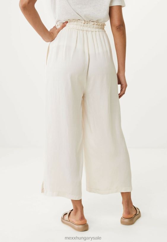 XV8H661 nők Mexx folyós 3/4-es nadrág törtfehér bézs