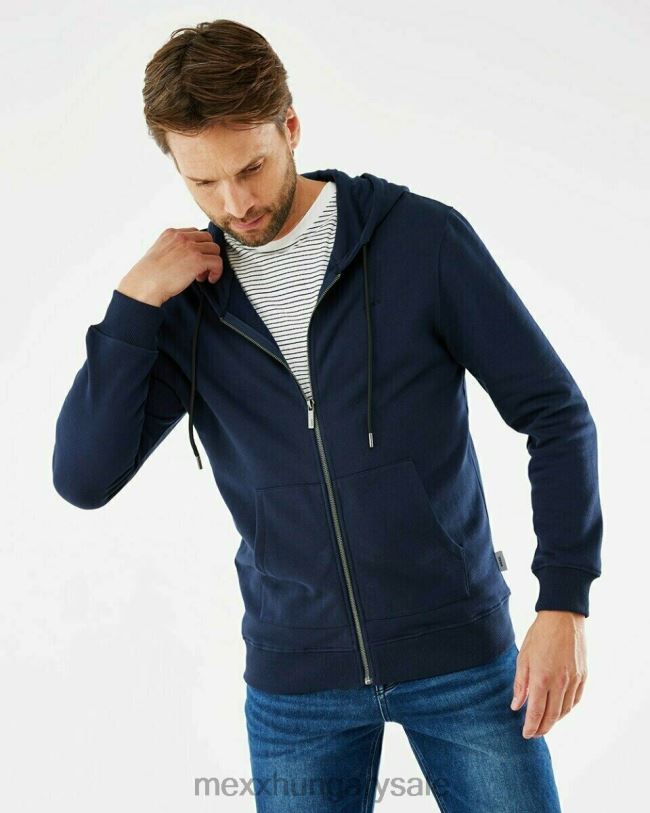XV8H6610 férfiak Mexx kapucnis kardigán sötétkék kék