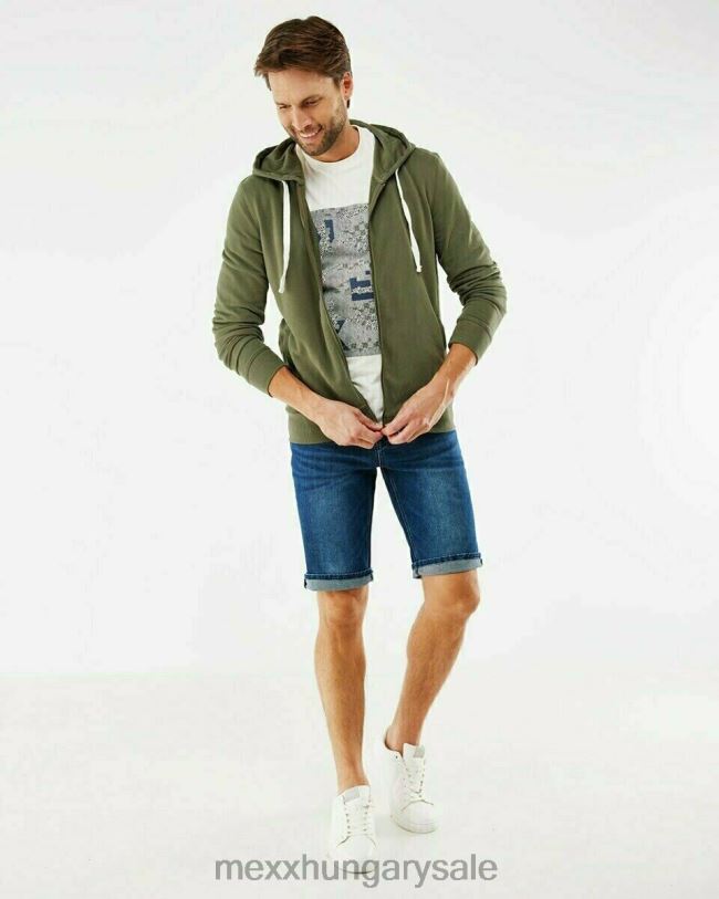 XV8H6621 férfiak Mexx kapucnis kardigán zöld
