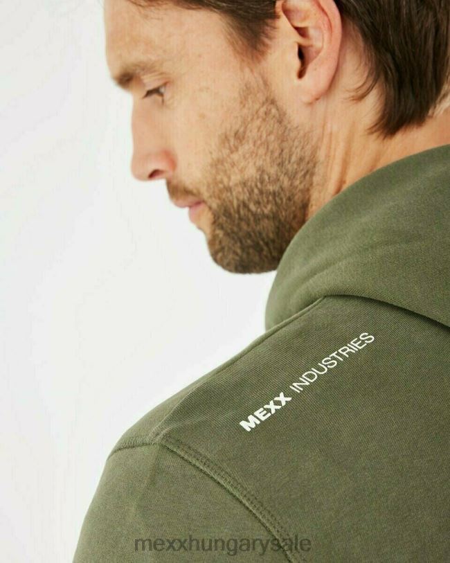 XV8H6621 férfiak Mexx kapucnis kardigán zöld