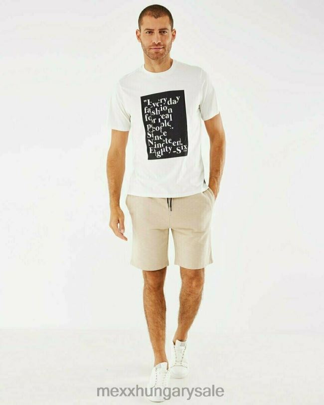 XV8H6623 férfiak Mexx izzad rövid homok bézs