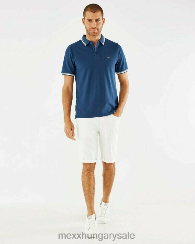 XV8H6625 férfiak Mexx pique polo haditengerészet kék