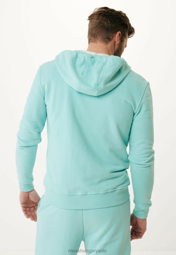 XV8H6628 férfiak Mexx pulóver kis mellkasmintás aqua kék