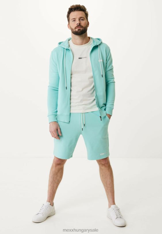 XV8H6628 férfiak Mexx pulóver kis mellkasmintás aqua kék