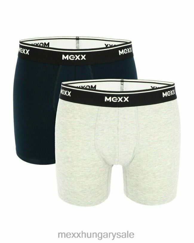 XV8H6641 férfiak Mexx boxershort 2 csomagos sötétkék/szürke közelharci sokszínű