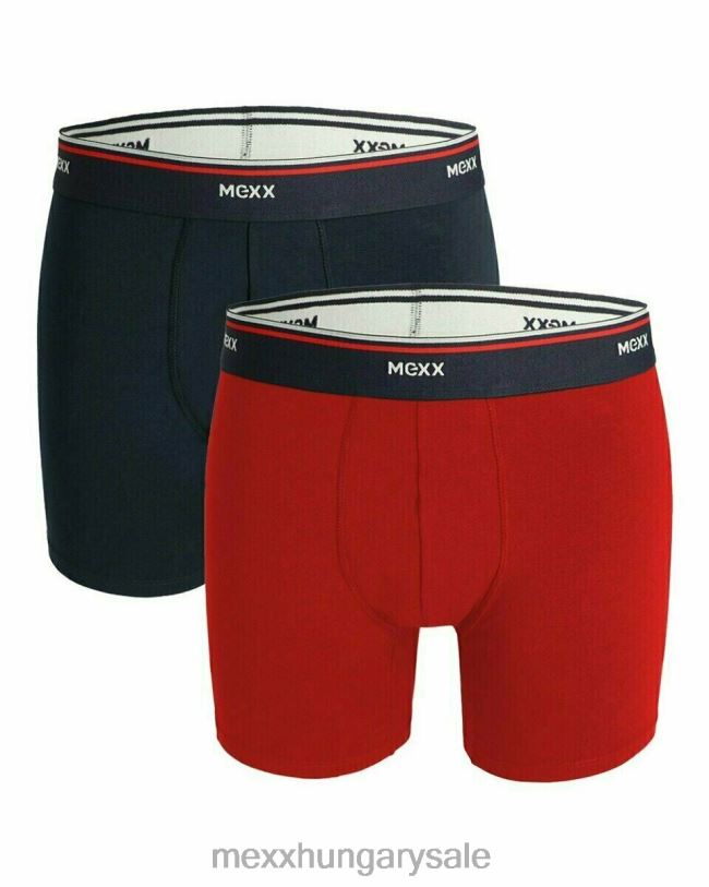 XV8H6643 férfiak Mexx boxershort 2 csomagos sötétkék/piros sokszínű