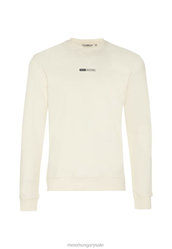 XV8H6654 férfiak Mexx húzott nyakú pulóver törtfehér bézs