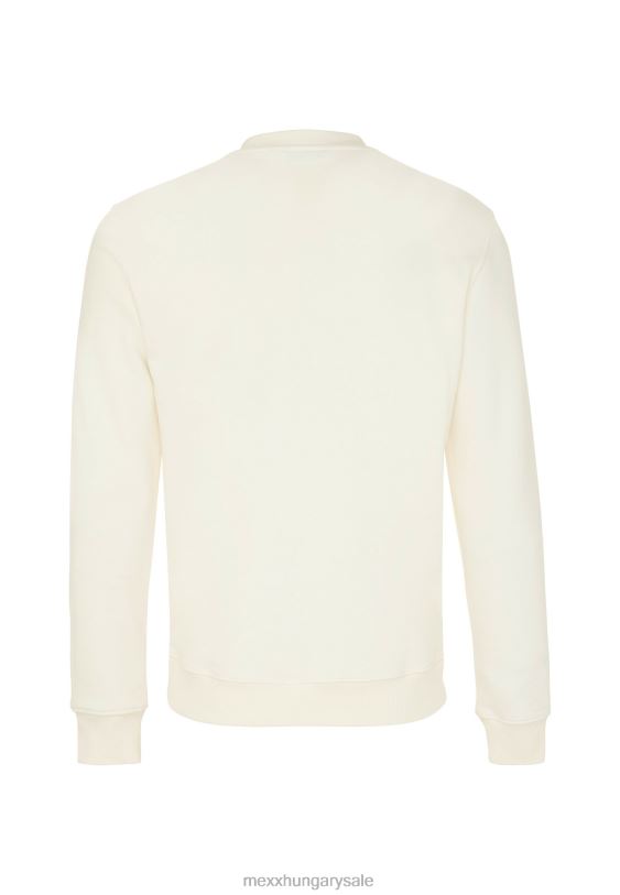 XV8H6654 férfiak Mexx húzott nyakú pulóver törtfehér bézs