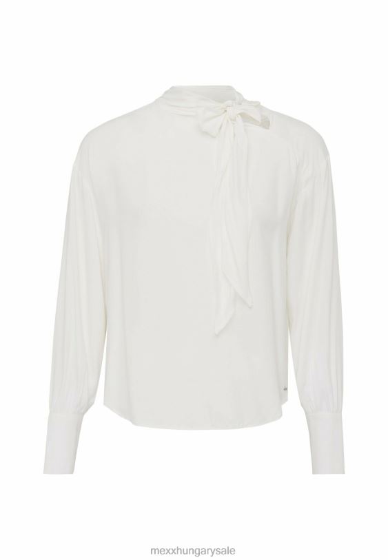 XV8H668 nők Mexx csokornyakkendős blúz le fehér