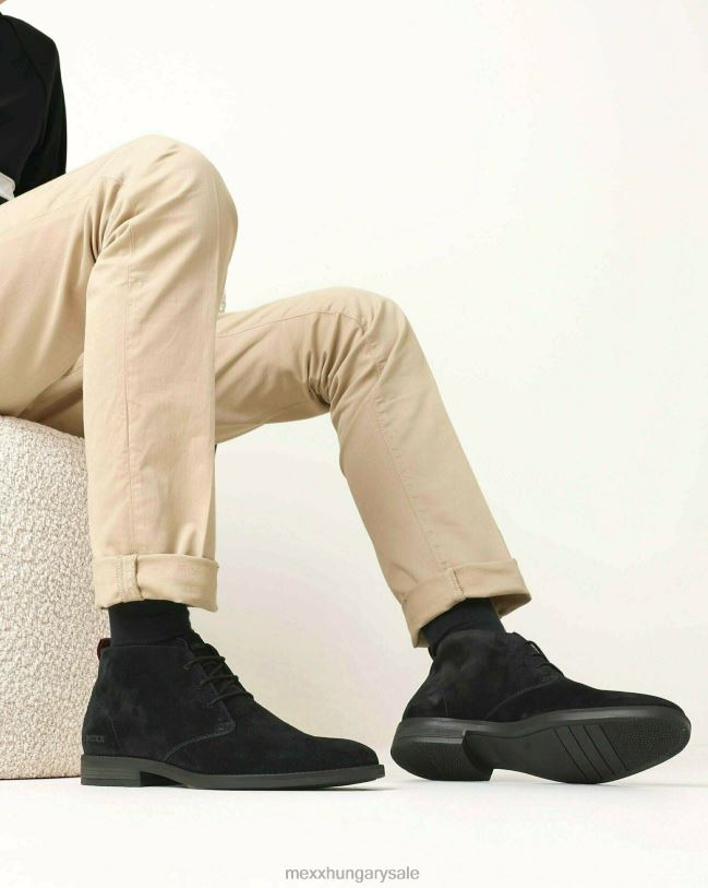 XV8H6684 férfiak Mexx bokacsizma harjan fekete schwarz