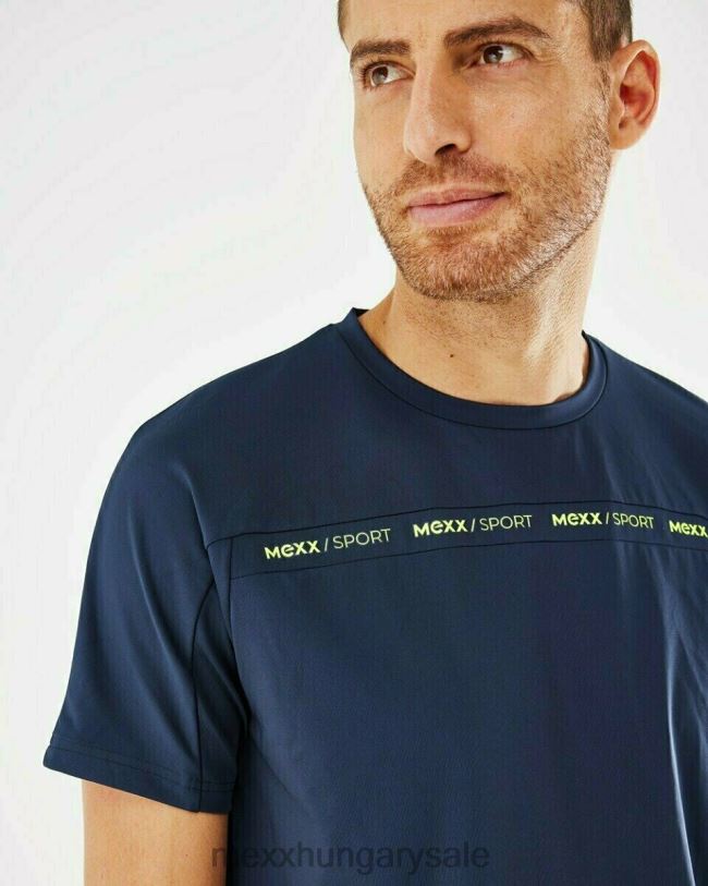 XV8H6724 férfiak Mexx rövid ujjú póló sötétkék kék