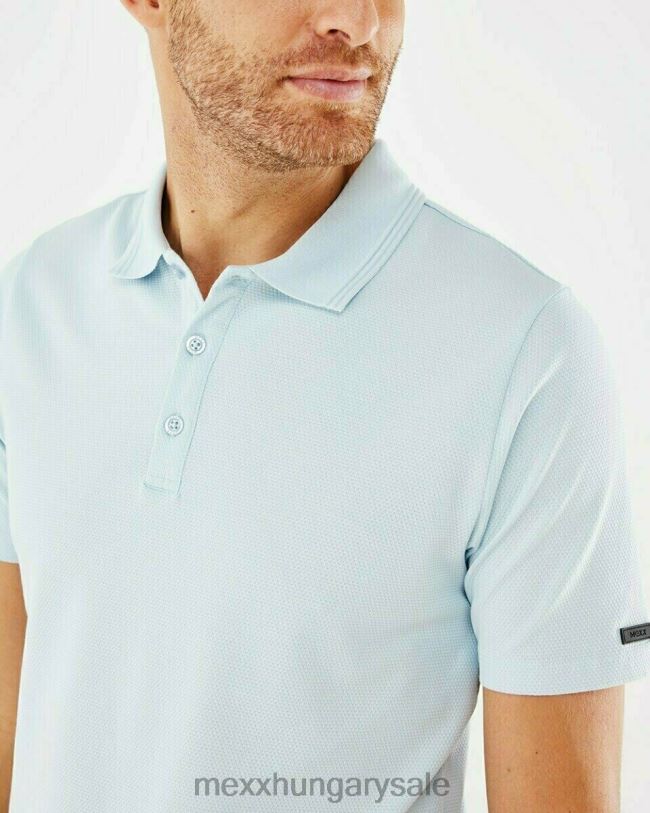 XV8H6735 férfiak Mexx mercerizált popcorn pólófény kék