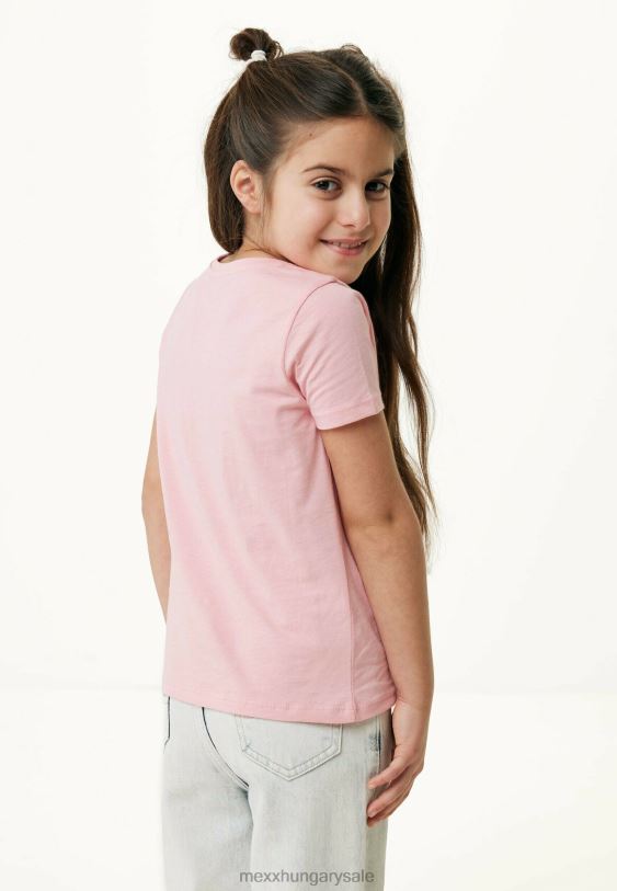 XV8H6748 lányok Mexx póló friss rózsaszín műalkotással pamut
