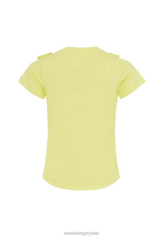 XV8H6751 lányok Mexx fodros rövid ujjú póló sárga