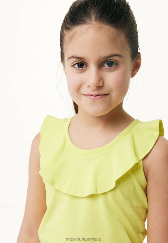 XV8H6752 lányok Mexx ujjatlan felső fodros sárga