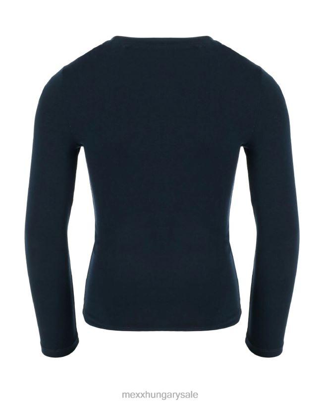 XV8H6763 lányok Mexx alap hosszú ujjú póló sötétkék kék