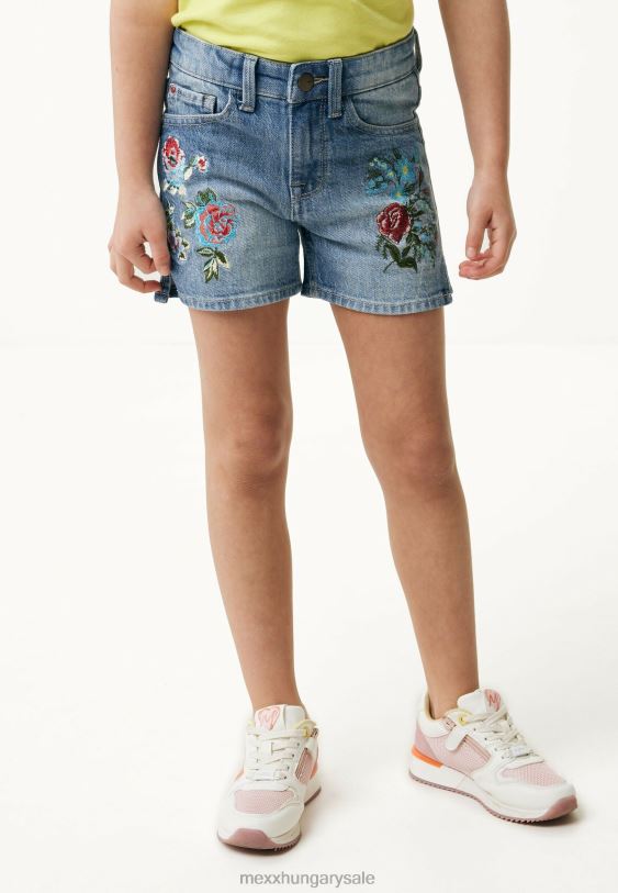 XV8H6767 lányok Mexx derék közepén farmer rövidnadrág korona fehérítő bézs