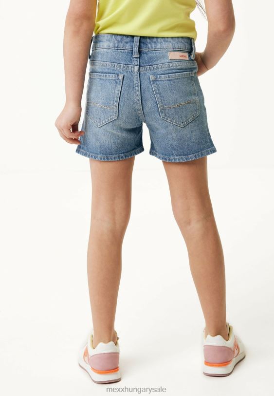 XV8H6767 lányok Mexx derék közepén farmer rövidnadrág korona fehérítő bézs