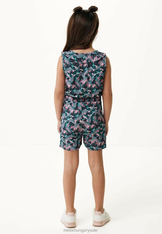 XV8H6776 lányok Mexx nyomtatott jumpsuit lazac rózsaszín