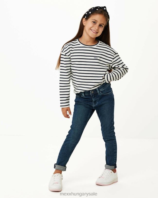 XV8H6781 lányok Mexx juno derékközép/karcsú szárú farmer sötét kék