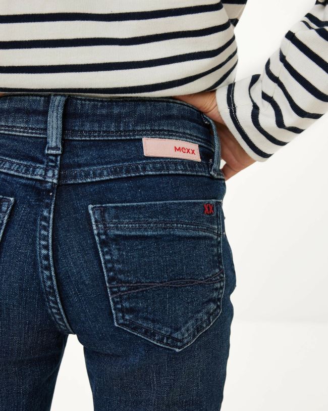 XV8H6781 lányok Mexx juno derékközép/karcsú szárú farmer sötét kék