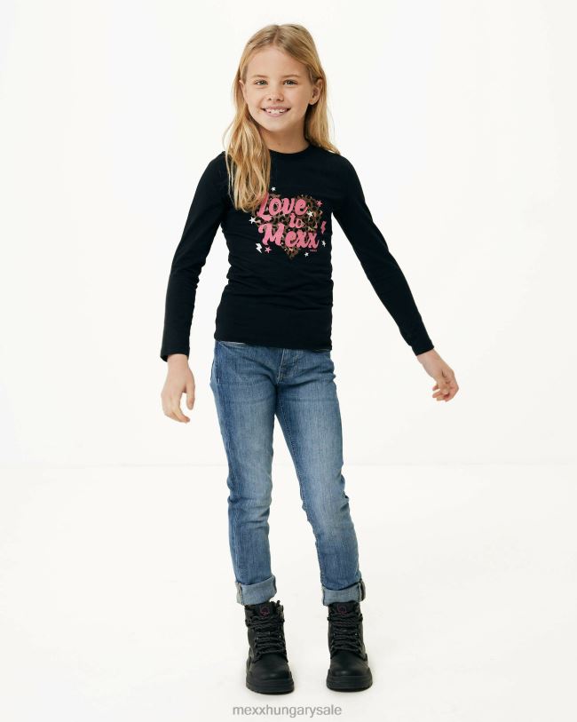 XV8H6782 lányok Mexx juno derékközép/vékony lábú farmer világos szüret