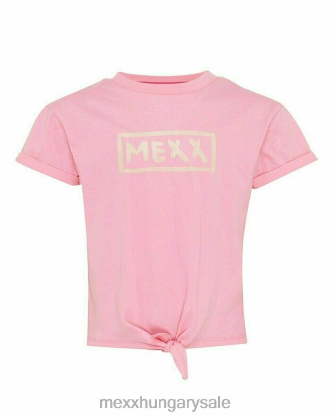 XV8H6796 lányok Mexx csomózott csillogó póló rózsaszín