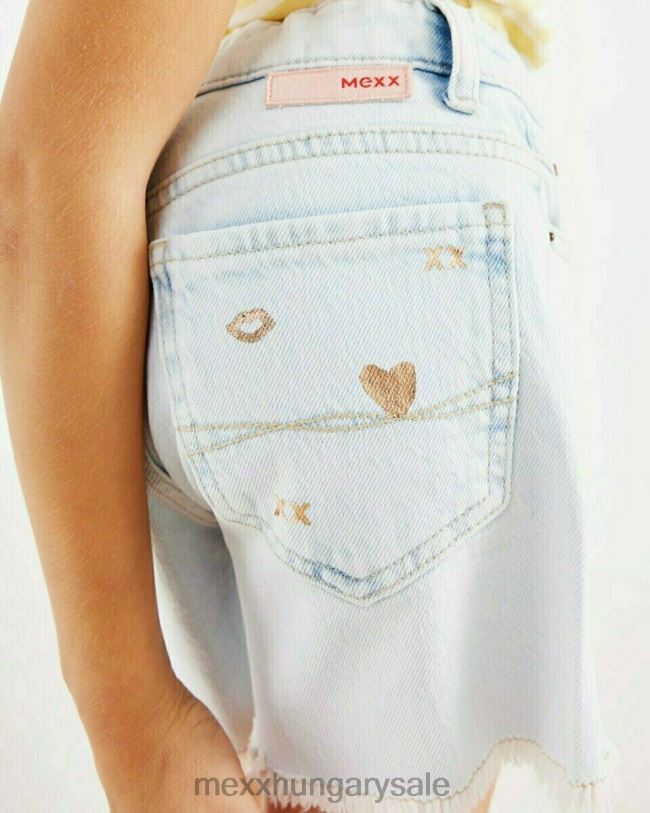 XV8H6797 lányok Mexx tina farmer rövidnadrág világos kő kék