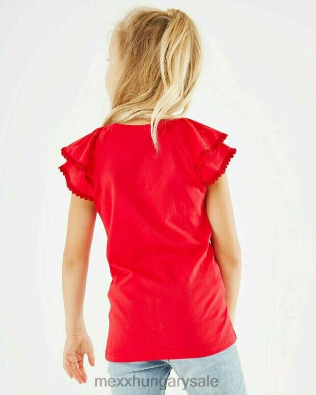 XV8H6799 lányok Mexx műalkotás póló piros