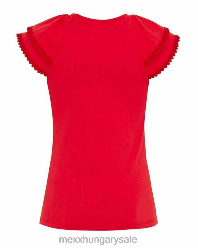 XV8H6799 lányok Mexx műalkotás póló piros
