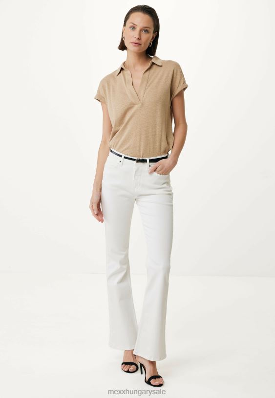 XV8H68 nők Mexx rövid ujjú póló homok bézs