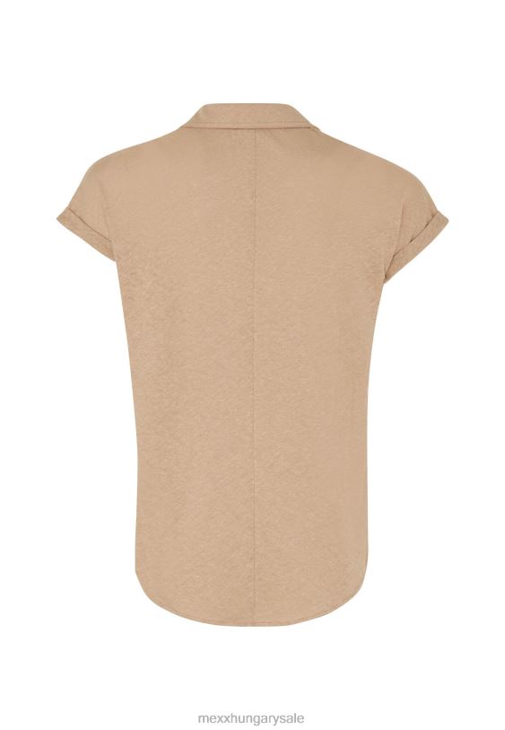 XV8H68 nők Mexx rövid ujjú póló homok bézs