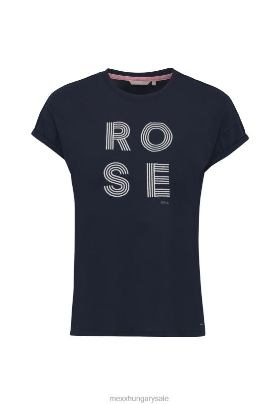 XV8H680 nők Mexx rövid ujjú póló artwork sötétkék kék
