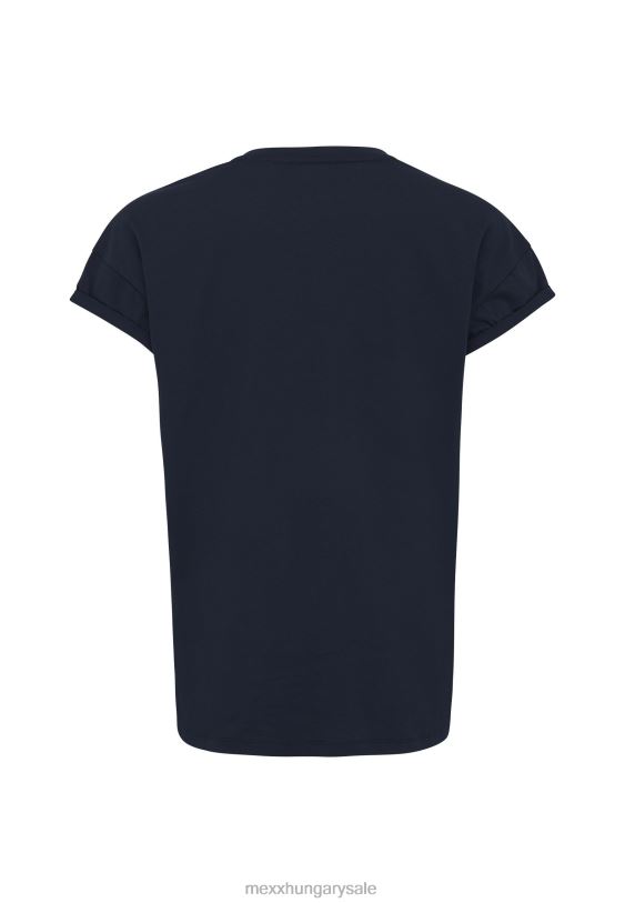 XV8H680 nők Mexx rövid ujjú póló artwork sötétkék kék