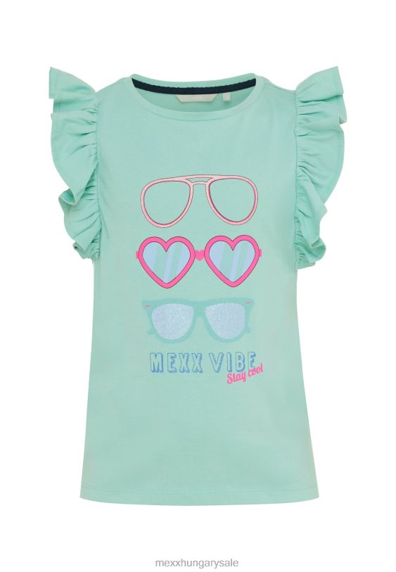 XV8H6805 lányok Mexx rövid ujjú póló könnyű zöld