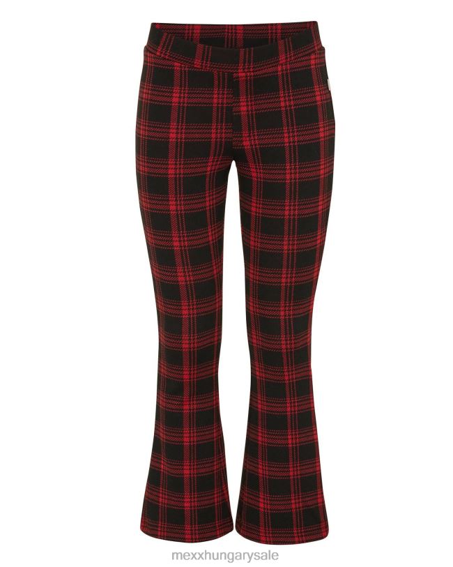 XV8H6814 lányok Mexx kockás kiszélesedő nadrág piros