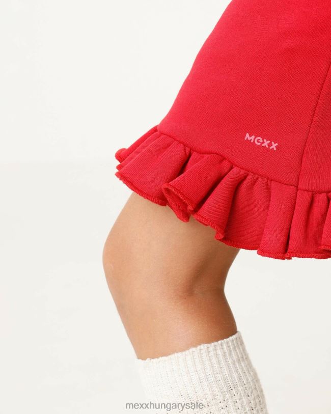 XV8H6818 lányok Mexx kapucnis izzasztó ruha piros