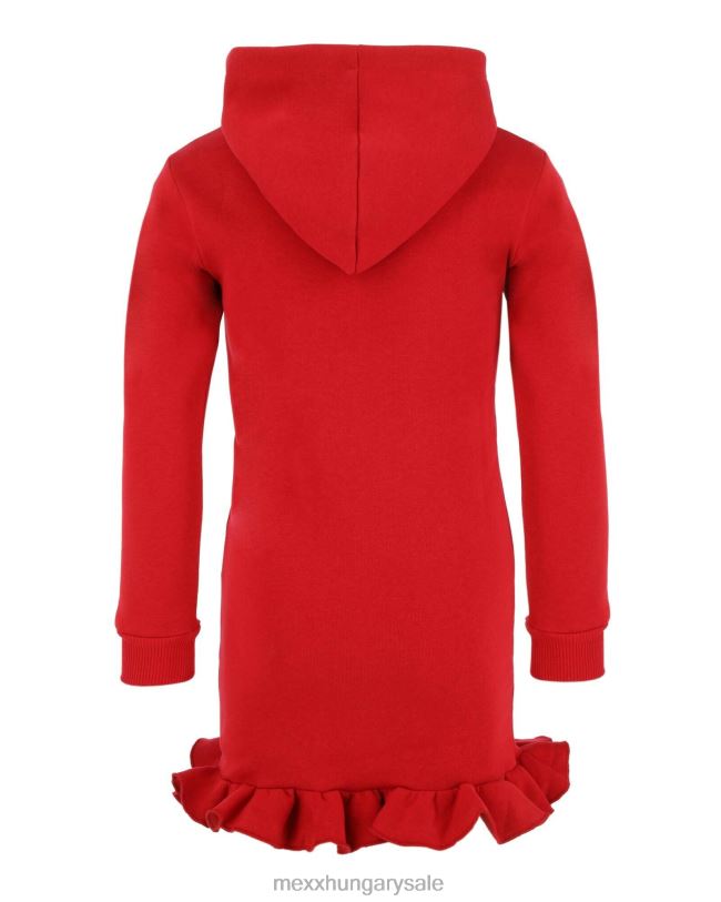 XV8H6818 lányok Mexx kapucnis izzasztó ruha piros