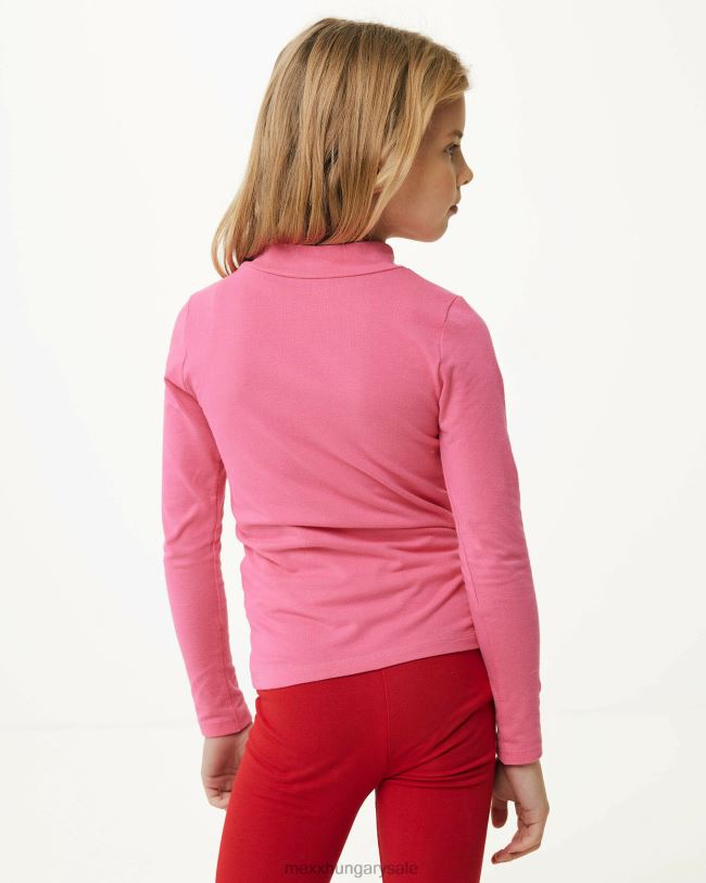 XV8H6829 lányok Mexx hosszú ujjú póló logóhordozó rózsaszín