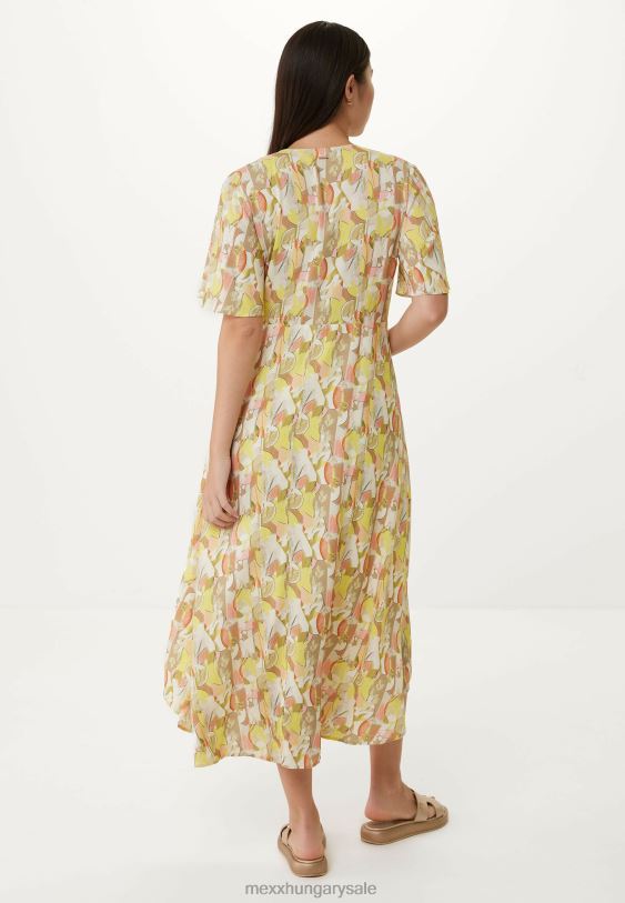 XV8H683 nők Mexx pakolásruha rövid ujjú lime sárga