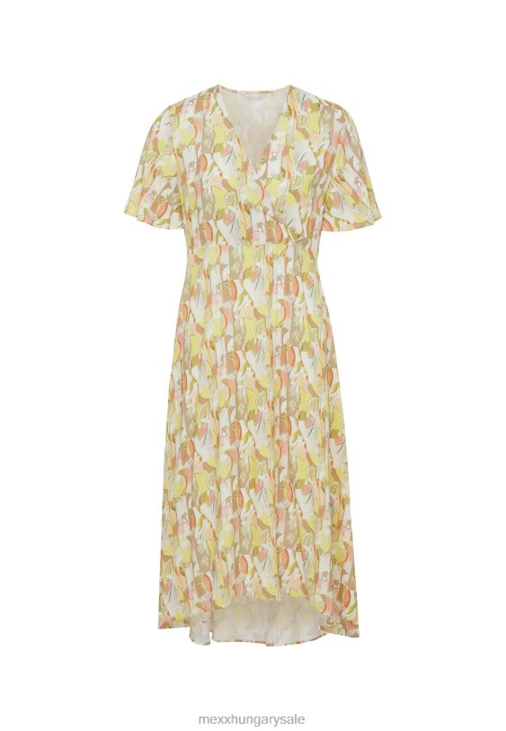 XV8H683 nők Mexx pakolásruha rövid ujjú lime sárga