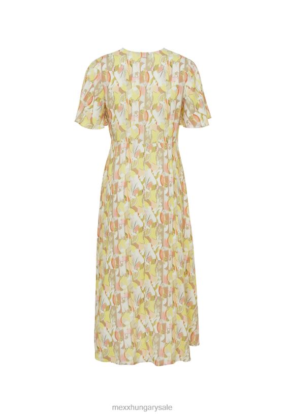 XV8H683 nők Mexx pakolásruha rövid ujjú lime sárga
