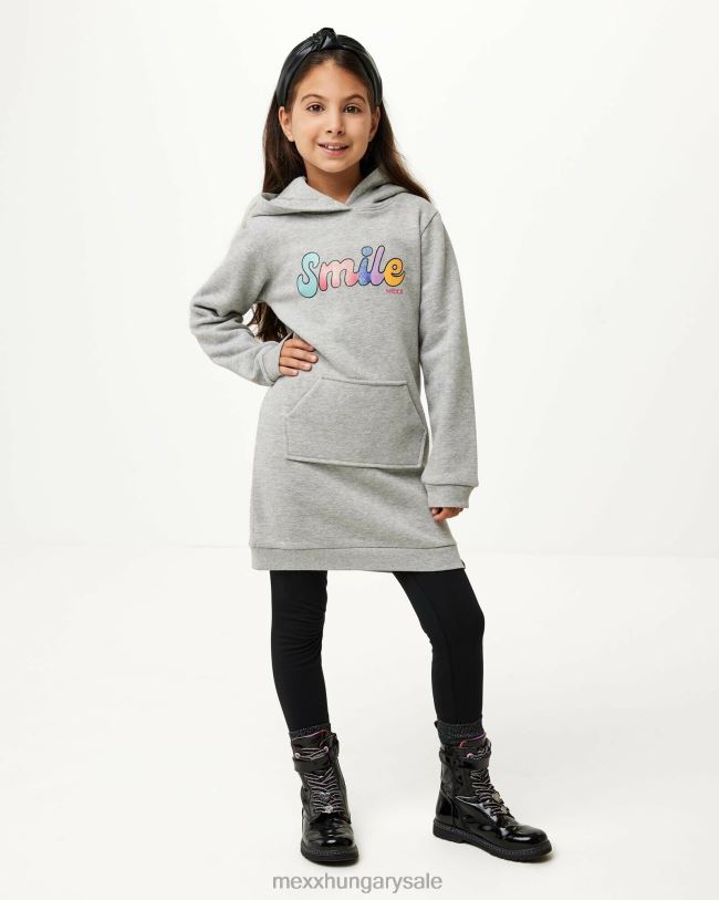 XV8H6838 lányok Mexx kapucnis izzasztó ruha közelharc szürke