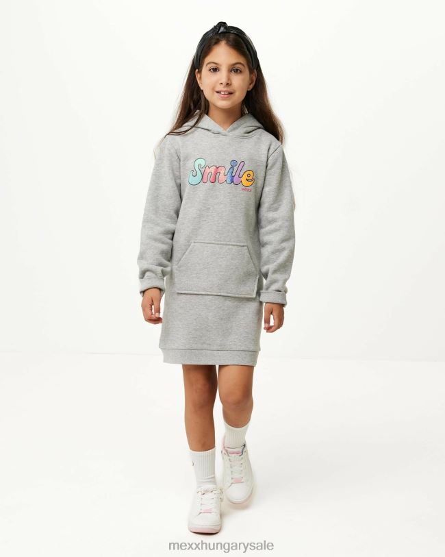 XV8H6838 lányok Mexx kapucnis izzasztó ruha közelharc szürke