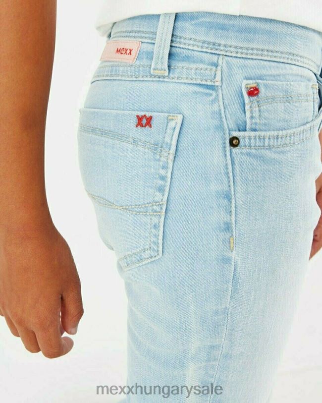 XV8H6845 lányok Mexx juno derékközép/vékony lábú farmer sky kék