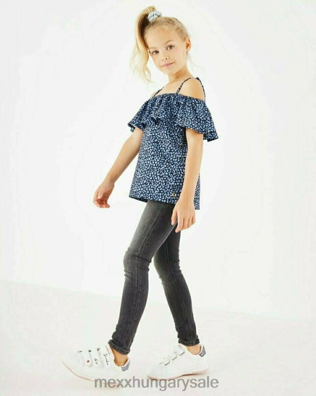 XV8H6850 lányok Mexx nikkie vékony lábú farmer jegging füst schwarz